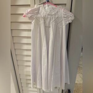 Elegant Baptism White Lace Dress